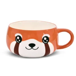 Roter Panda Kawaii Tasse mit Deckel für Anime Fans
