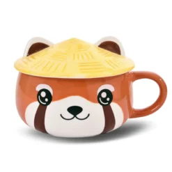Roter Panda Kawaii Tasse mit Deckel für Anime Fans