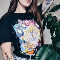 Sailor Moon - Crew T-Shirt schwarz