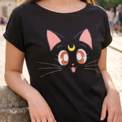 Sailor Moon - Luna T-Shirt Damen schwarz