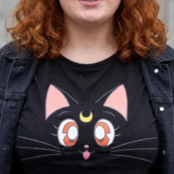 Sailor Moon - Luna T-Shirt Damen schwarz