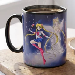 Sailor Moon - Sailor & Chibi Thermoeffekt Tasse