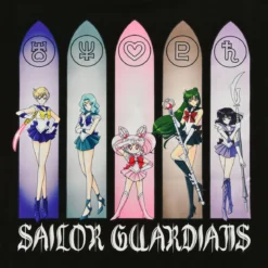 Sailor Moon - Sailor Guardians Outer Senshi T-Shirt schwarz