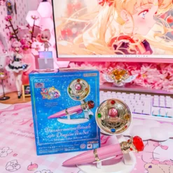 Sailor Moon - Verwandlungsbrosche & Verwandlungsfüller mit Licht- und Soundeffekten