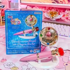 Sailor Moon - Verwandlungsbrosche & Verwandlungsfüller mit Licht- und Soundeffekten