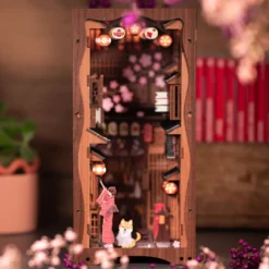 Sakura - Unter dem Sakura-Baum Book Nook Modell Bausatz Holz