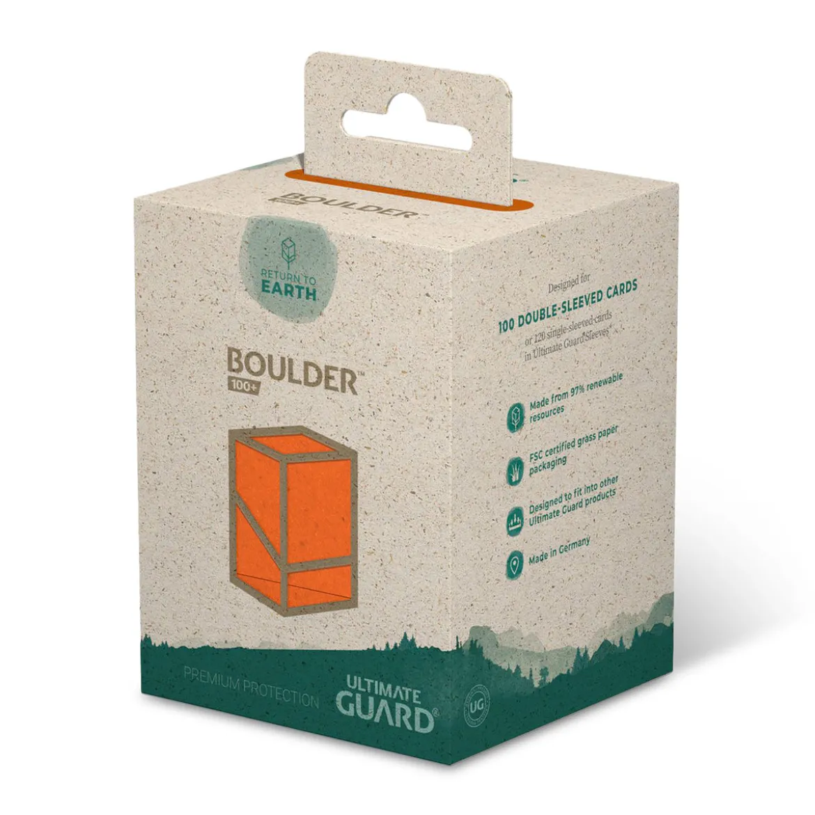 Sammelkartenbox Ultimate Guard orange für 100 Karten