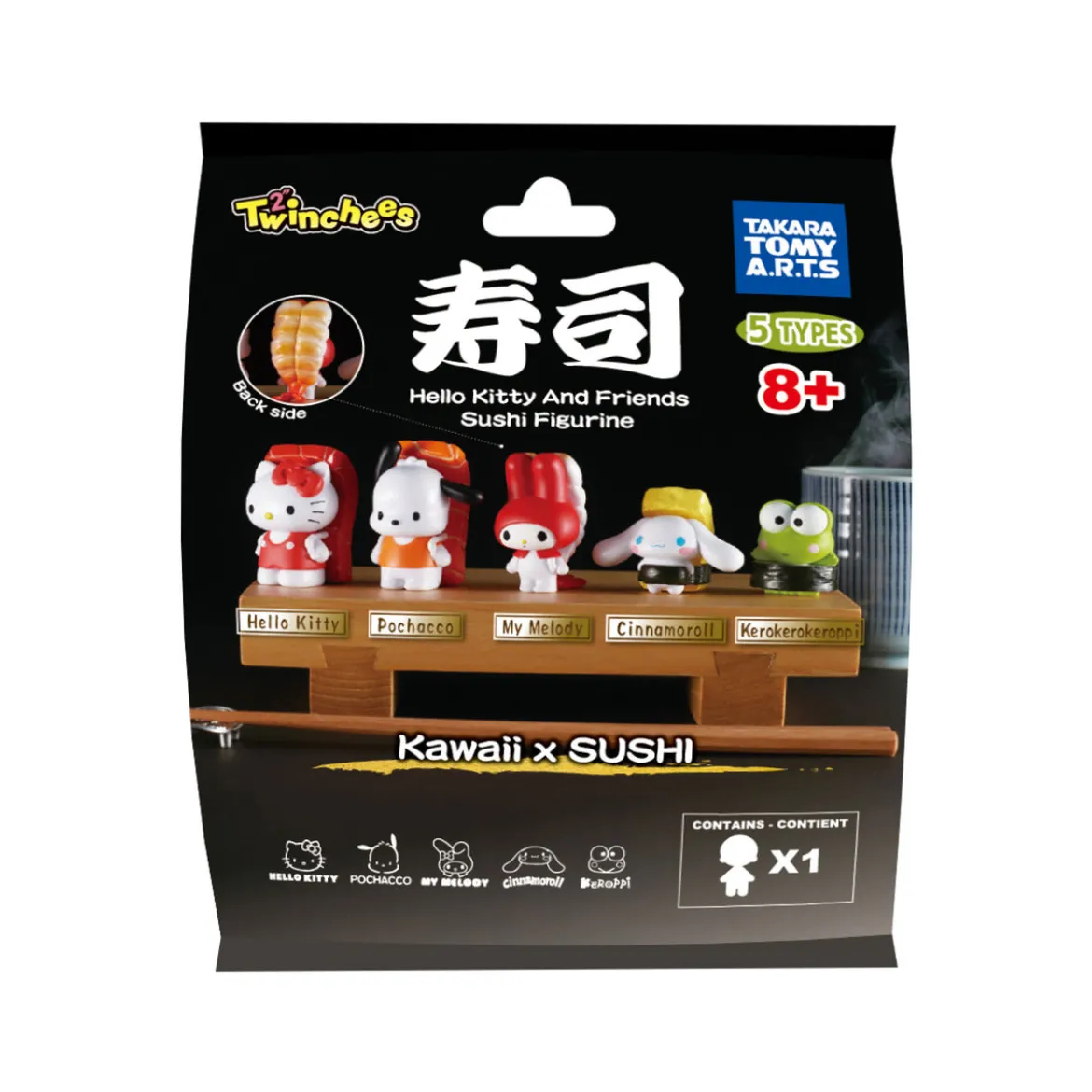 Sanrio - Hello Kitty & Friends Sushi Kawai Mystery Twinchees Figur