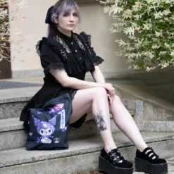 Sanrio - Kuromi Hello Kitty and Friends Jutebeutel