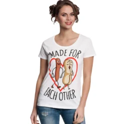Sausage Party - Made For Each Other T-Shirt Damen weiß