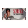 Scarface Glasposter The World Is Yours (Grey Background) 60 x 30 cm