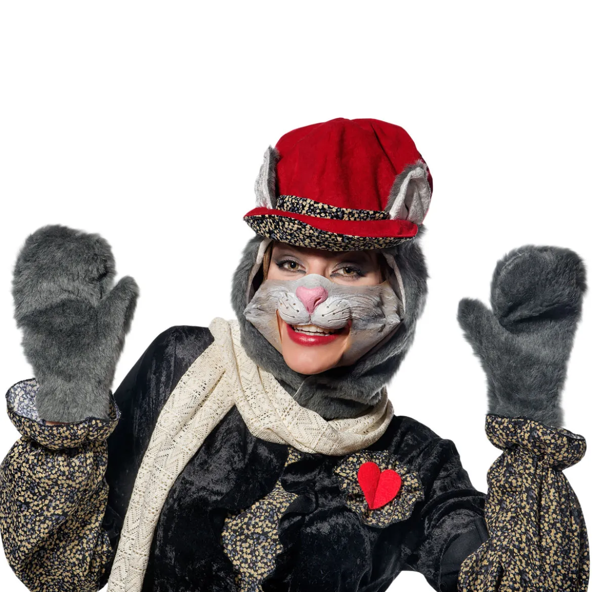 Schmuse Katze Cleo- Tierkostüm Damen