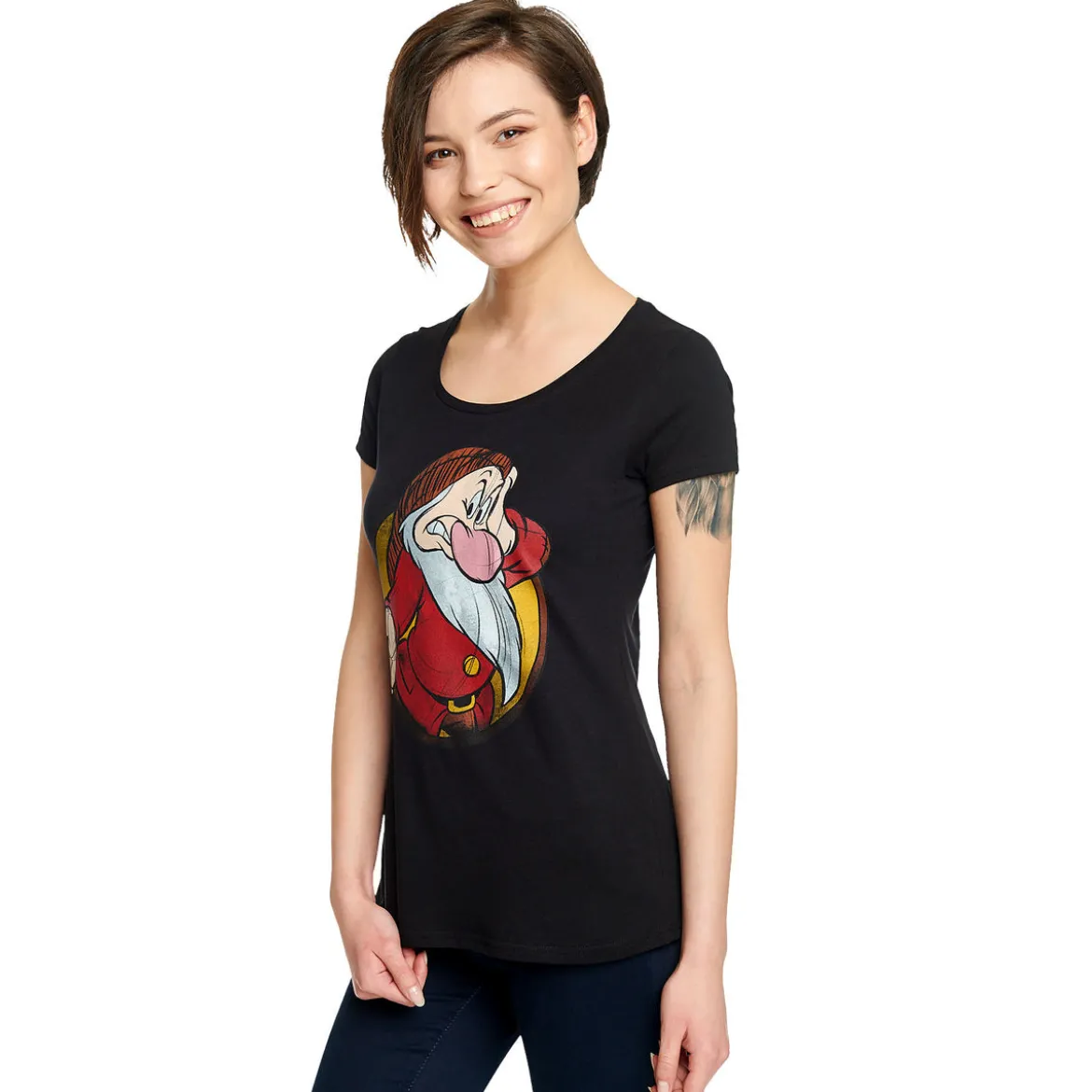 Schneewittchen - Brummbär T-Shirt Damen schwarz