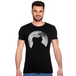 Sesamstraße - Cookie Monster Moonnight T-Shirt schwarz