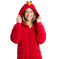 Sesamstraße - Elmo Plüsch Onesie für Erwachsene