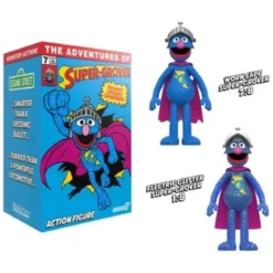 Sesamstraße ReAction Actionfigur Super Grover (W/Chase)