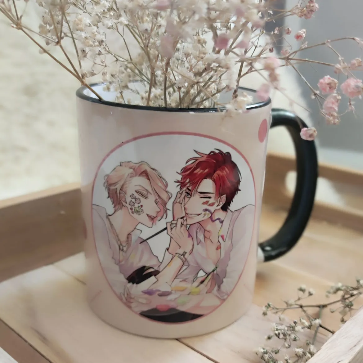 Shizuma und Minato Tasse für Therapy Game Fans