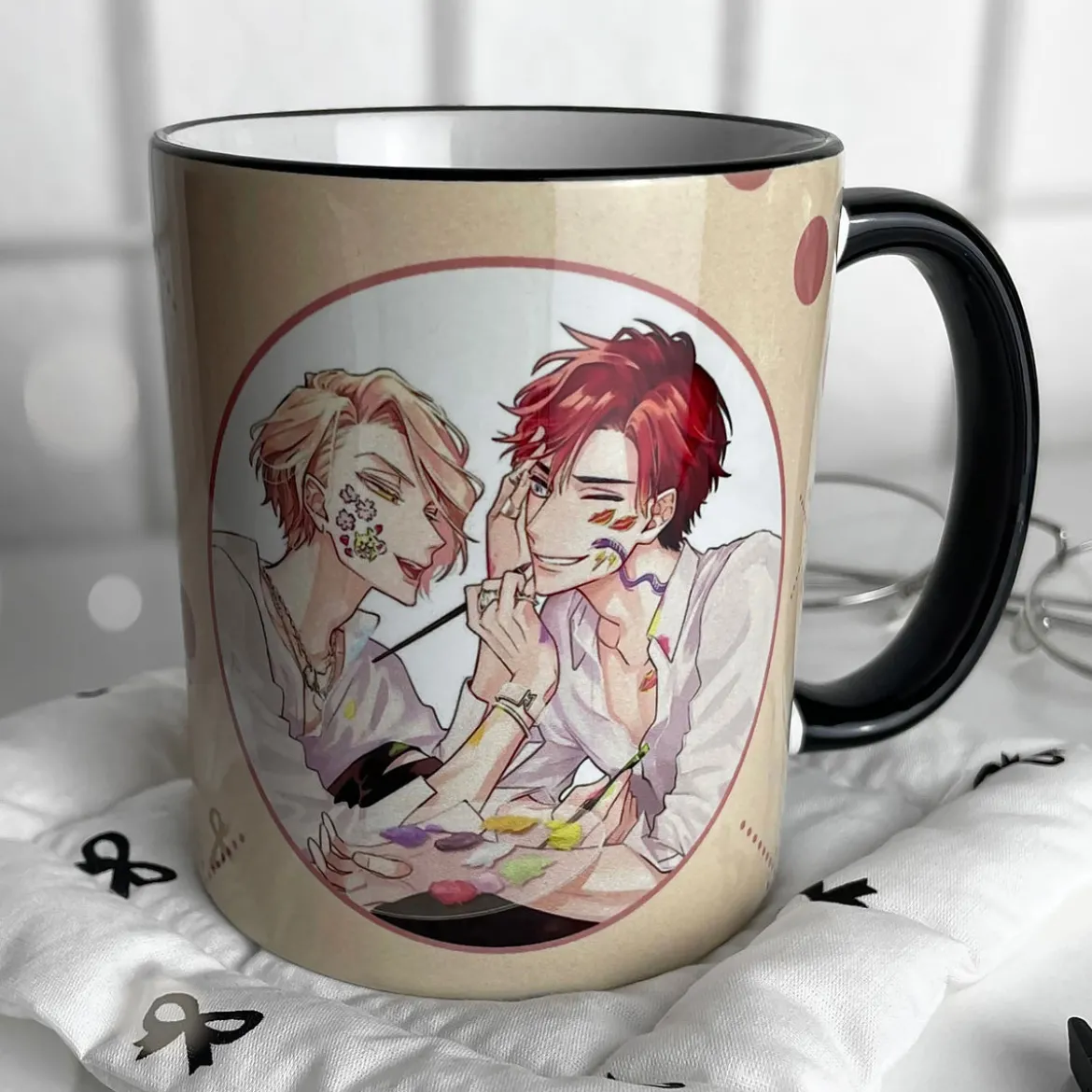 Shizuma und Minato Tasse für Therapy Game Fans