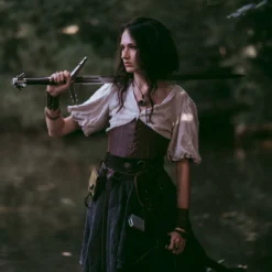 Silberschwert Geralt von Riva Replik mit Scheide für Witcher Fans