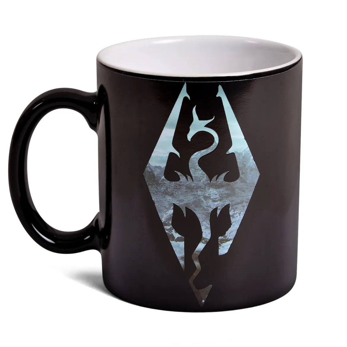 Skyrim - Dragon Logo Thermoeffekt Tasse