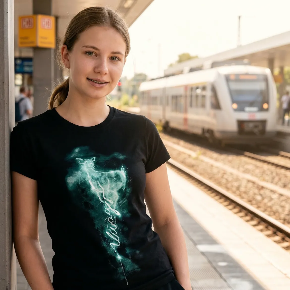 Snape Patronus Always T-Shirt Damen schwarz - Harry Potter