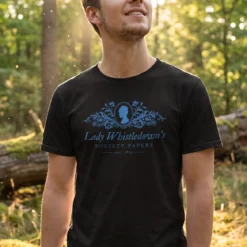 Society Papers T-Shirt schwarz für Bridgerton Fans