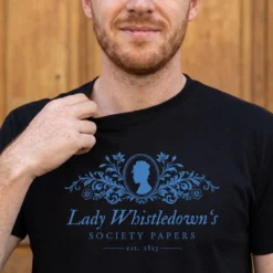 Society Papers T-Shirt schwarz für Bridgerton Fans
