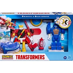 Sonic the Hedgehog x Transformers Actionfiguren 2er-Pack Wingtail & Blue Booster 13 cm