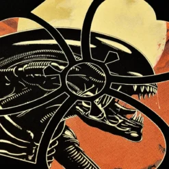 Space Hunter T-Shirt für Alien Fans schwarz