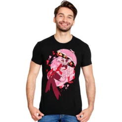 Spider Demon Angel T-Shirt für Hazbin Hotel Fans schwarz