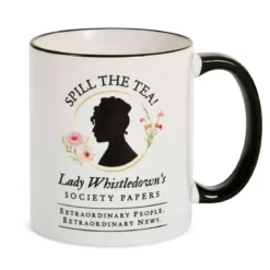 Spill the Tea! Society Papers Tasse für Bridgerton Fans