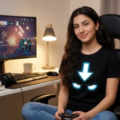 Spirit T-Shirt für Avatar Aang Fans schwarz