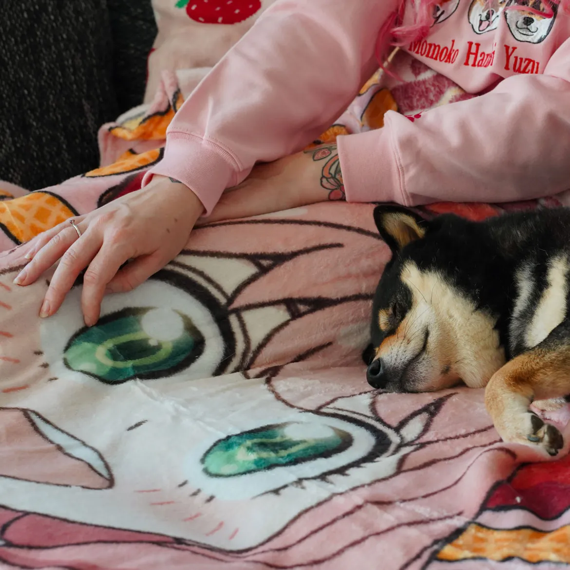 Spy x Family - Anya und Bond Flauschdecke