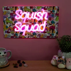 Squishmallows - Squish Squad Neon Wandlampe