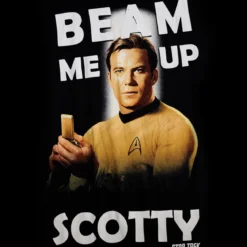 Star Trek - Kirk Beam Me Up T-Shirt schwarz