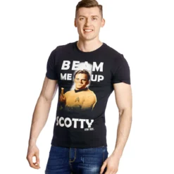 Star Trek - Kirk Beam Me Up T-Shirt schwarz