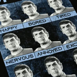 Star Trek - Many Mood of Spock T-Shirt schwarz