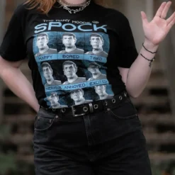 Star Trek - Many Mood of Spock T-Shirt schwarz
