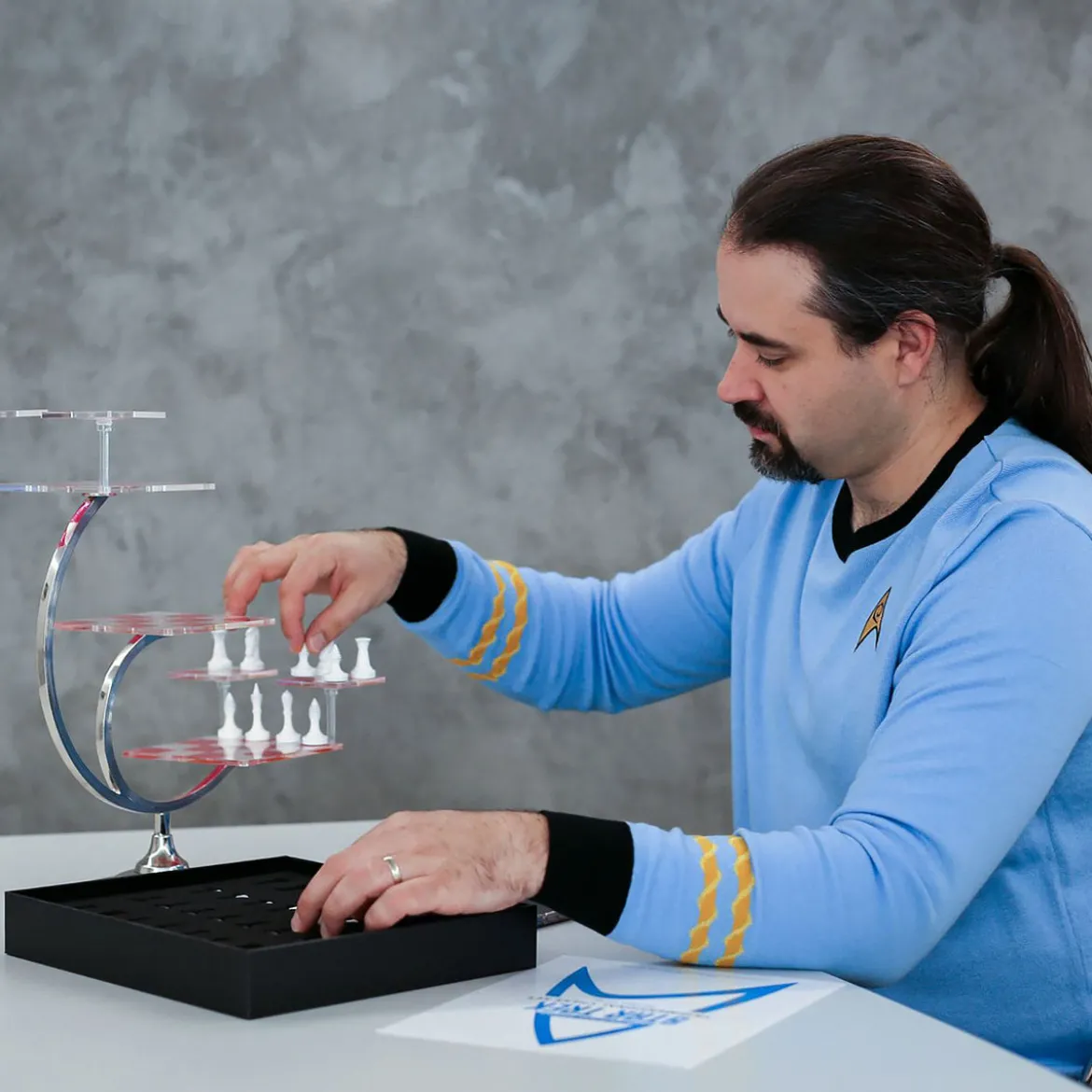Star Trek - Mister Spock Uniform Strickpullover blau