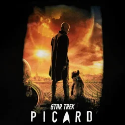 Star Trek - Picard Poster T-Shirt schwarz