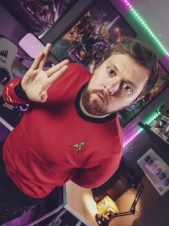 Star Trek - Scotty Uniform Strickpullover rot