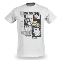 Star Trek - Warp 1 Retro T-Shirt weiß