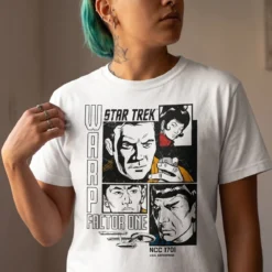 Star Trek - Warp 1 Retro T-Shirt weiß