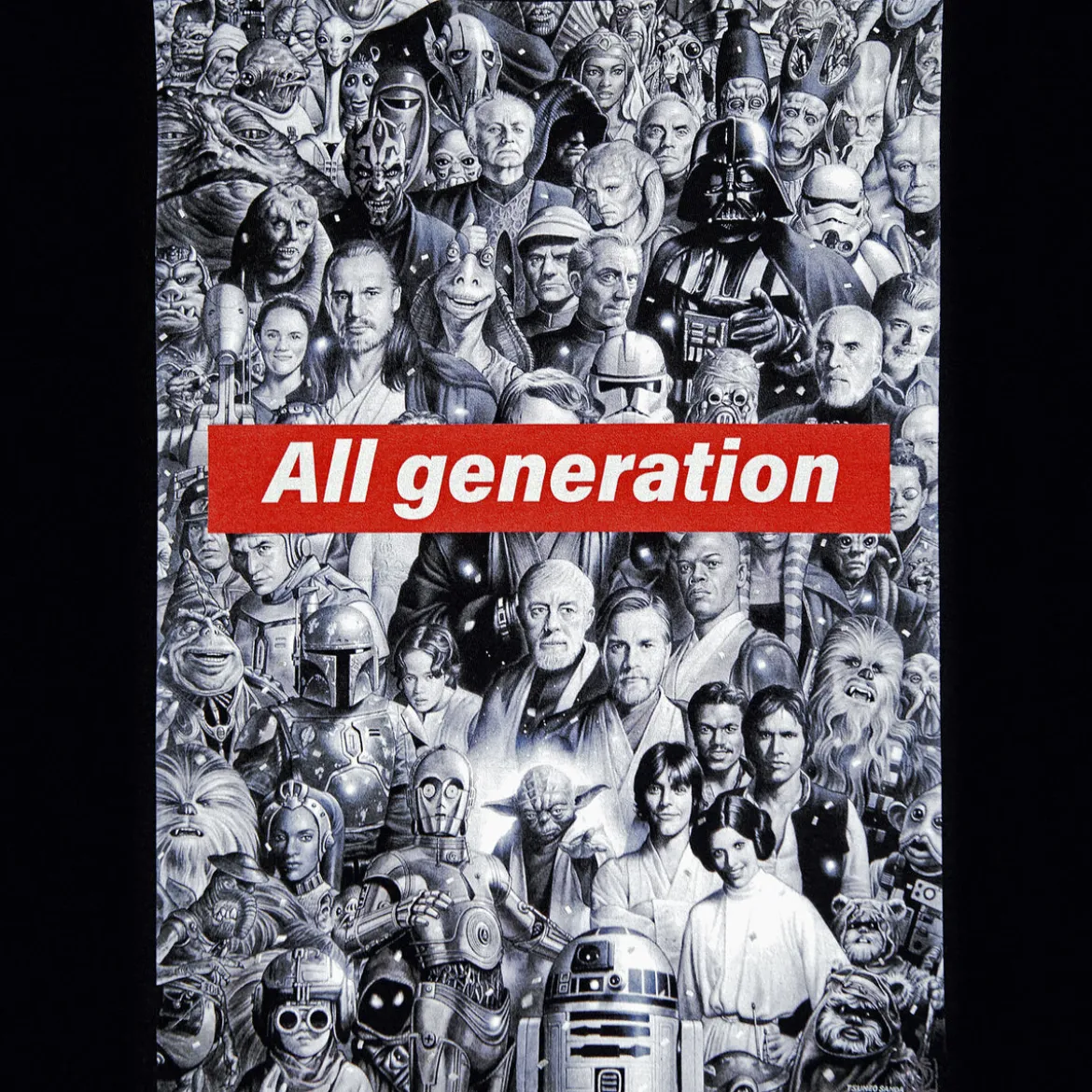 Star Wars - All Generation T-Shirt schwarz