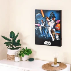 Star Wars - A New Hope Wandbild mit Licht