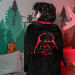 Star Wars - Darth Vader Bademantel schwarz-rot