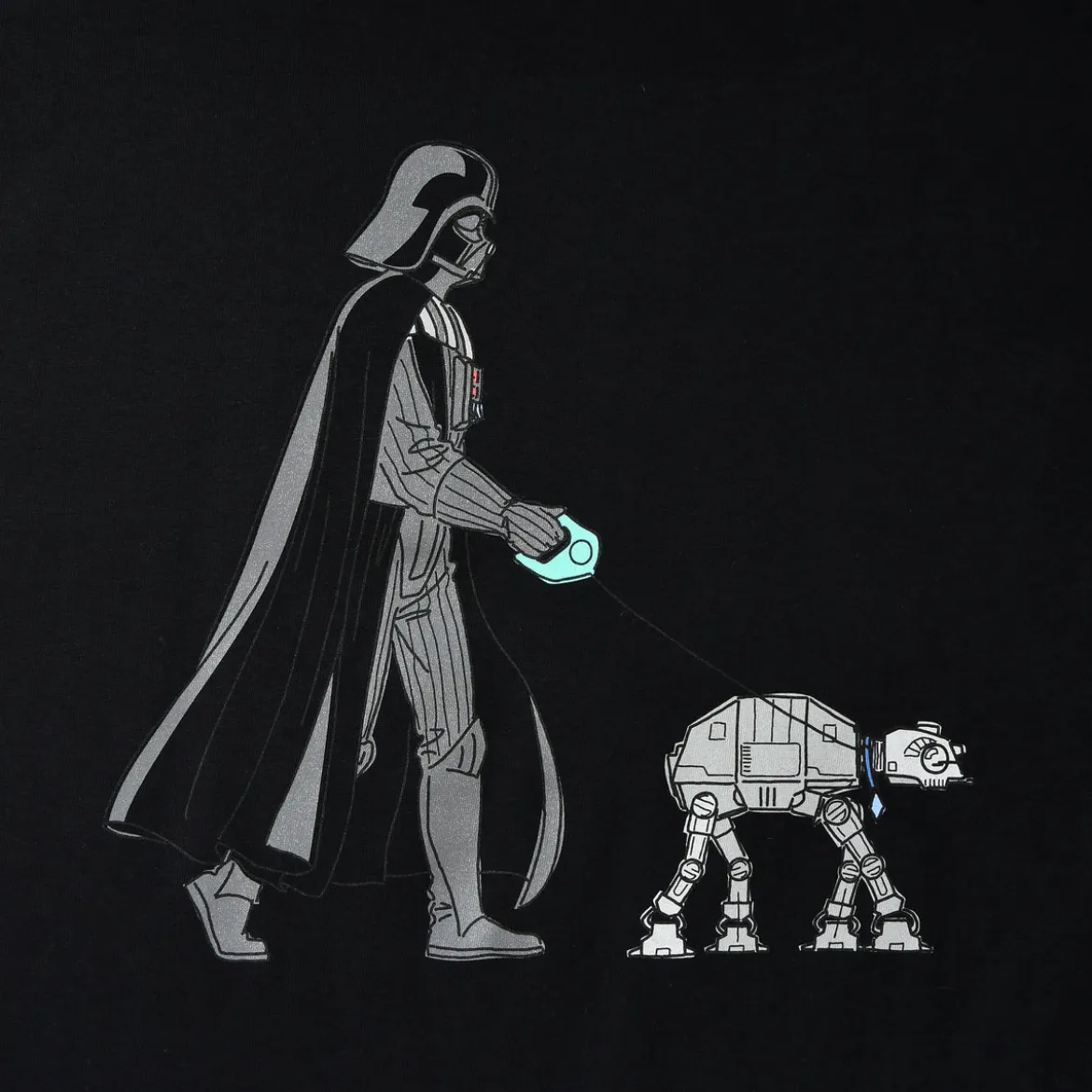 Star Wars - Darth Vader Dog Walker T-Shirt schwarz