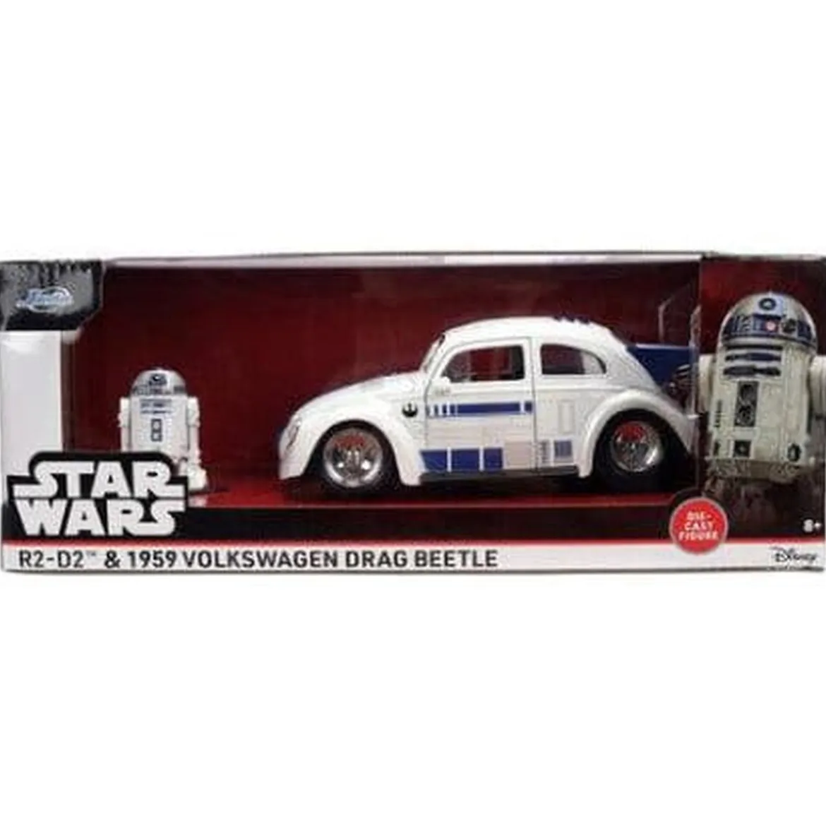 Star Wars Diecast Modell 1:24 R2-D2 1959 VW Drag Beetle
