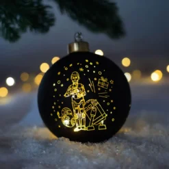 Star Wars - Droiden Weihnachtsbaumkugel mit Licht