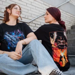 Star Wars - Galaxy Ship Poster T-Shirt schwarz